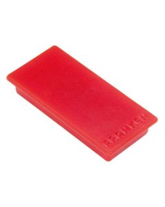 Photo Lot de 10 Aimants - 50 x 23 mm - Rouge : FRANKEN