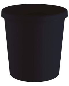 Photo Corbeille à papier de 18 L - Plastique recyclé - Noir HELIT The Green German