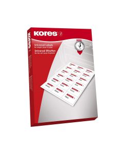 Photo Etiquettes Dos de classeur - 61 x 192 mm - Rouge : KORES