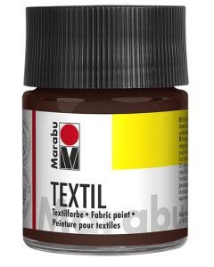 Photo MARABU : Peinture pour textile clair - 50 ml - Marron foncé