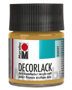 Photo MARABU : Vernis acrylique - Decorlack - 50 ml - Or métallique