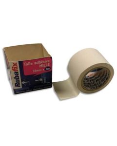 Photo RUBAFIX 572100 : Ruban adhésif  toile - Blanc - 38 mm x 3 m