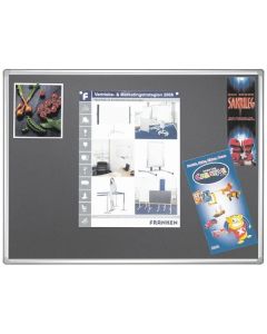 Tableau d'affichage en Textile - Gris - 1200 x 900 mm : FRANKEN PRO Modèle
