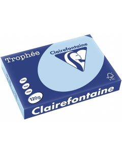 Ramette de papier de 250 feuilles A4 120g - Bleu : CLAIREFONTAINE Trophée Image