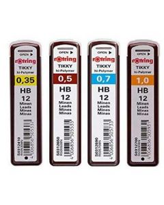 Mines de rechange pour Porte-Mines 1,0 mm - HB ROTRING Lot de 12 Modèle