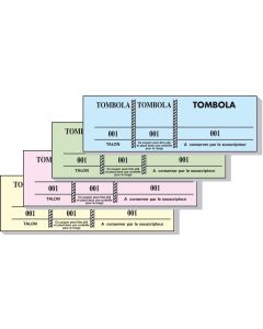 TOMBOLA : Lot de 1.000 de tickets (Carnet de coupons détachables) 96500E