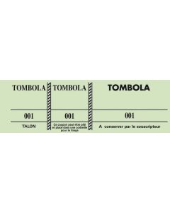 Tickets Tombola Vert 96500E Exacompta (Carnet à souche)