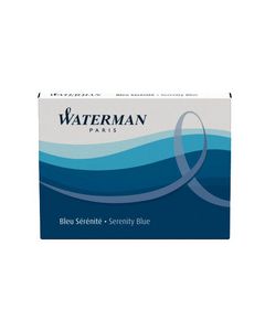 WATERMAN : Boite de cartouches d'encre - Bleu S0110950