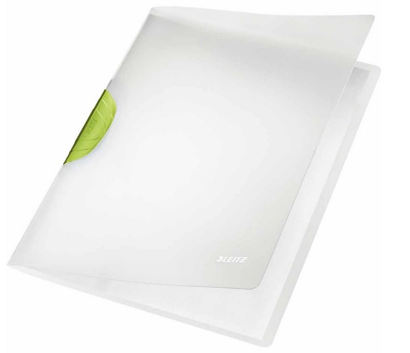 Chemise de Présentation A4 à clip - Vert foncé transparent (LEITZ